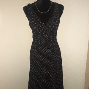 J.Crew 100% silk black and white dress